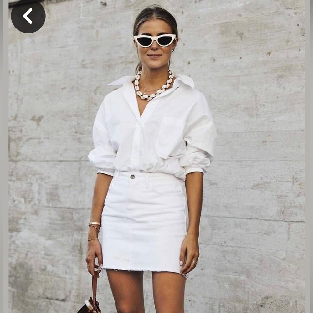 Citizens Of Humanity Ivory Denim Skirt - Picture 7 of 7